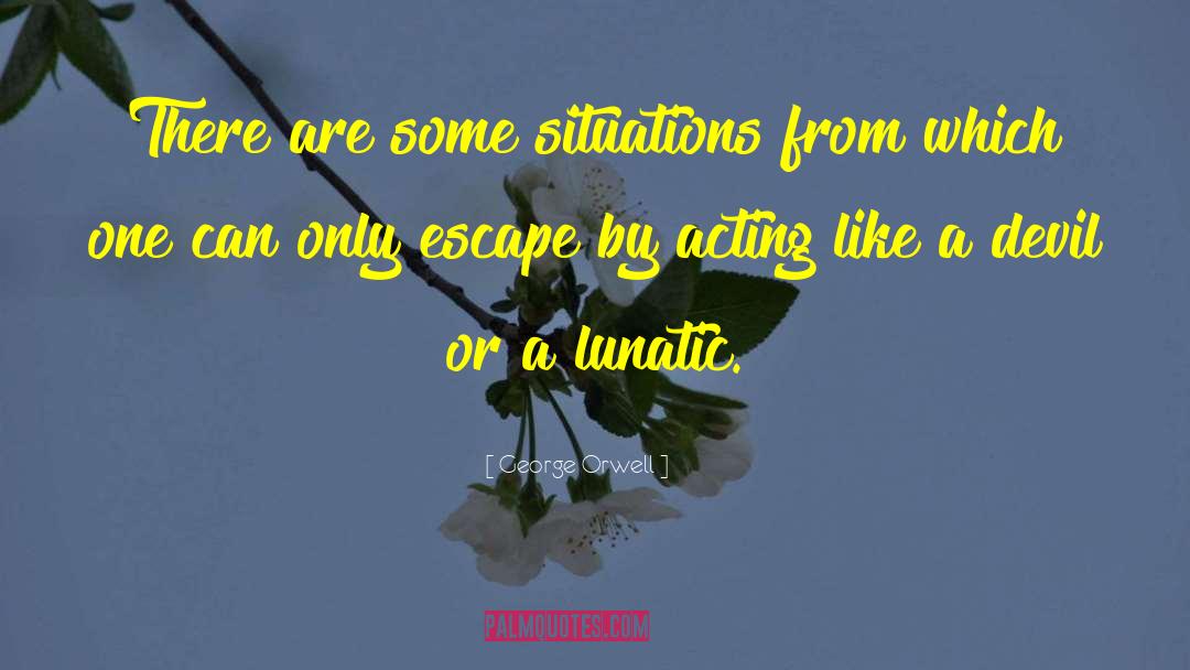 Lunatic quotes by George Orwell