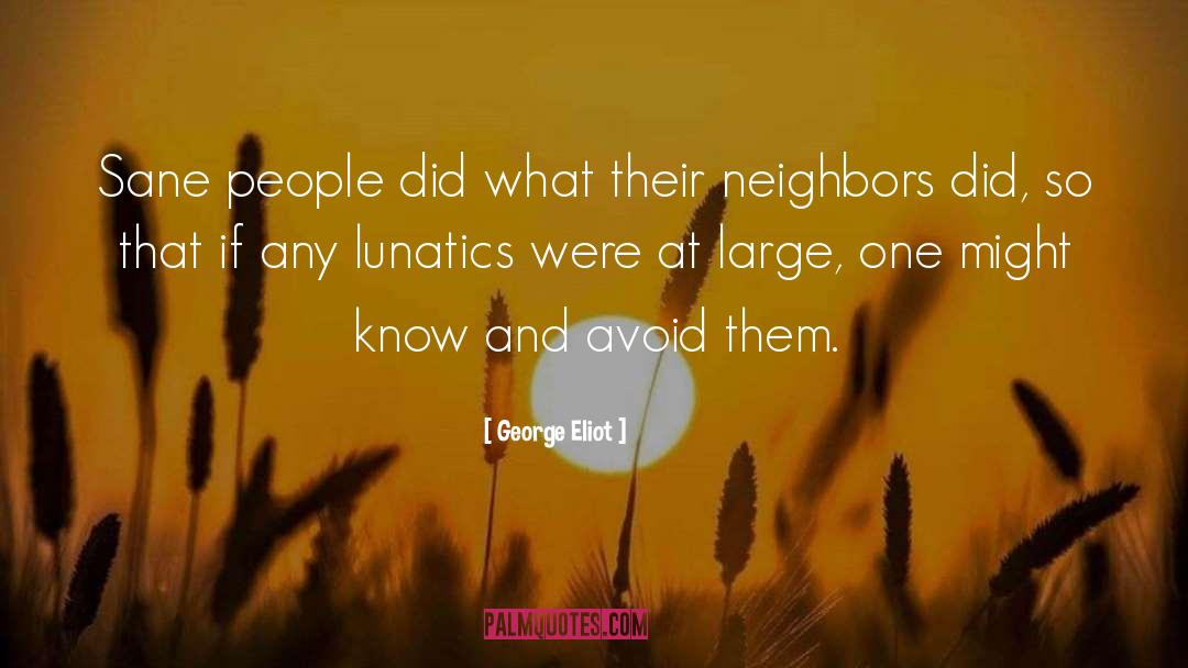 Lunatics quotes by George Eliot