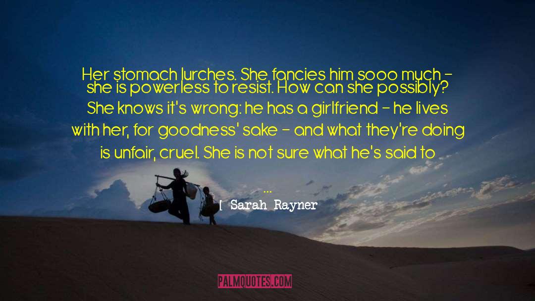 Lurches quotes by Sarah Rayner