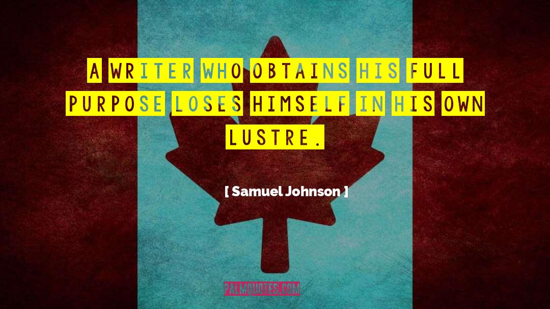 Lustre quotes by Samuel Johnson