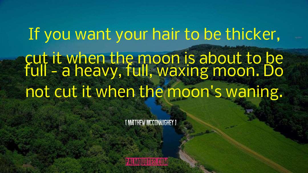 Luvin Hair quotes by Matthew McConaughey