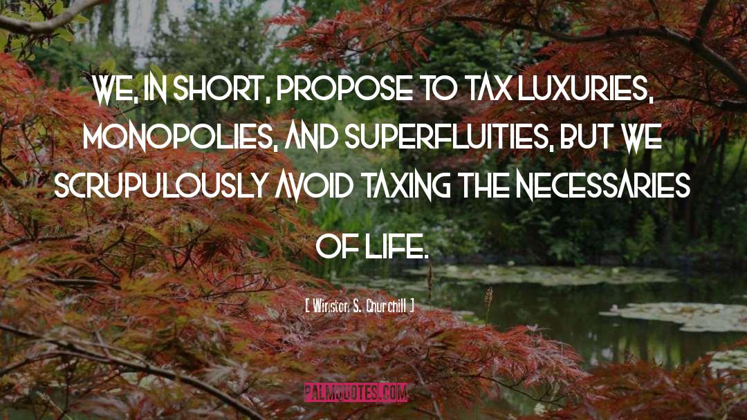 Luxuries quotes by Winston S. Churchill