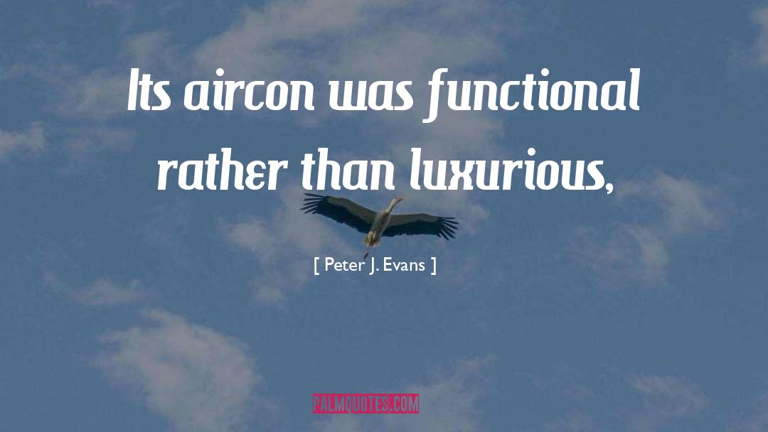 Luxurious quotes by Peter J. Evans