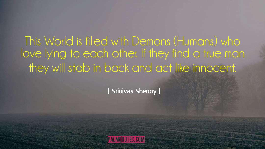 Lying Cheating quotes by Srinivas Shenoy