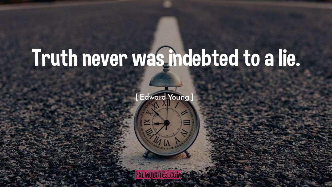 Lying quotes by Edward Young