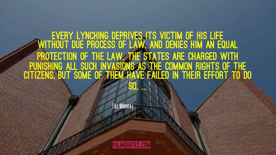 Lynching quotes by H.L. Mencken