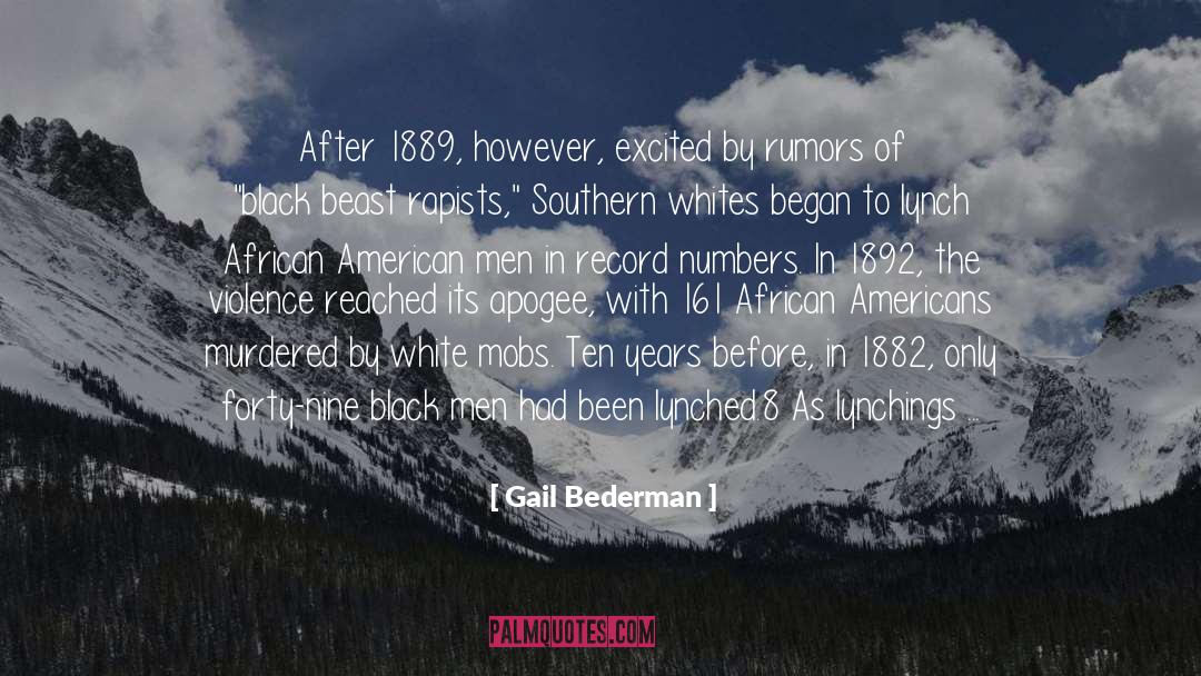 Lynchings quotes by Gail Bederman