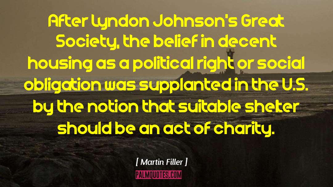 Lyndon quotes by Martin Filler