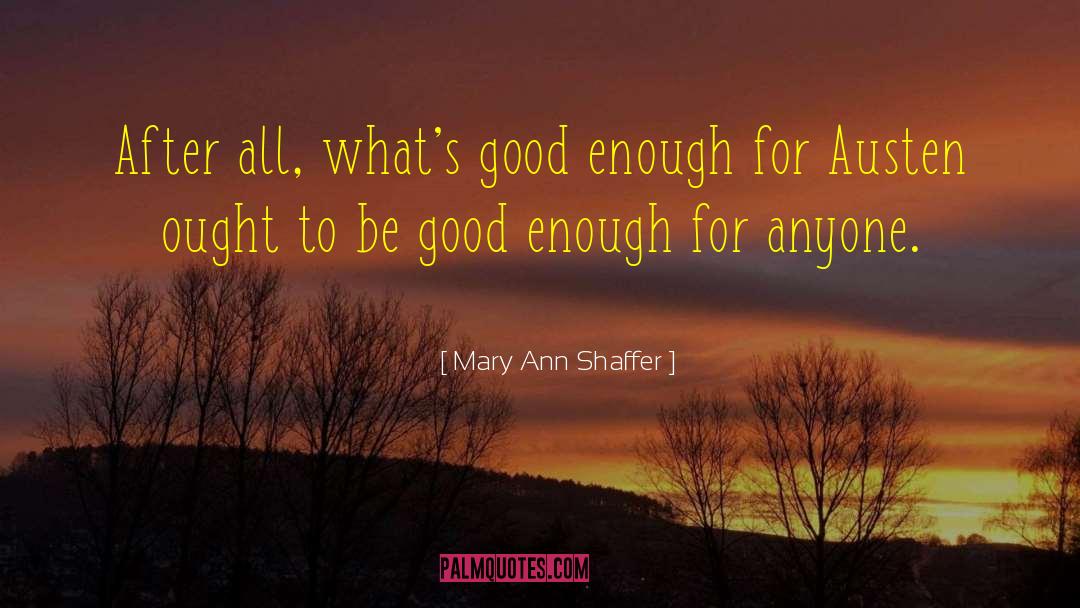 Lynn Ann Averill quotes by Mary Ann Shaffer