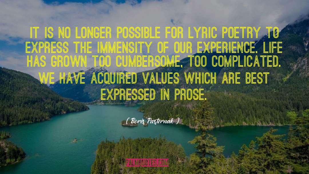 Lyric Poetry quotes by Boris Pasternak