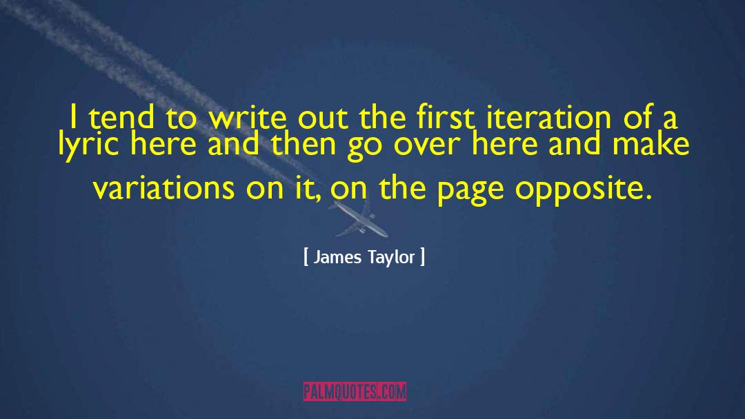 Lyric quotes by James Taylor