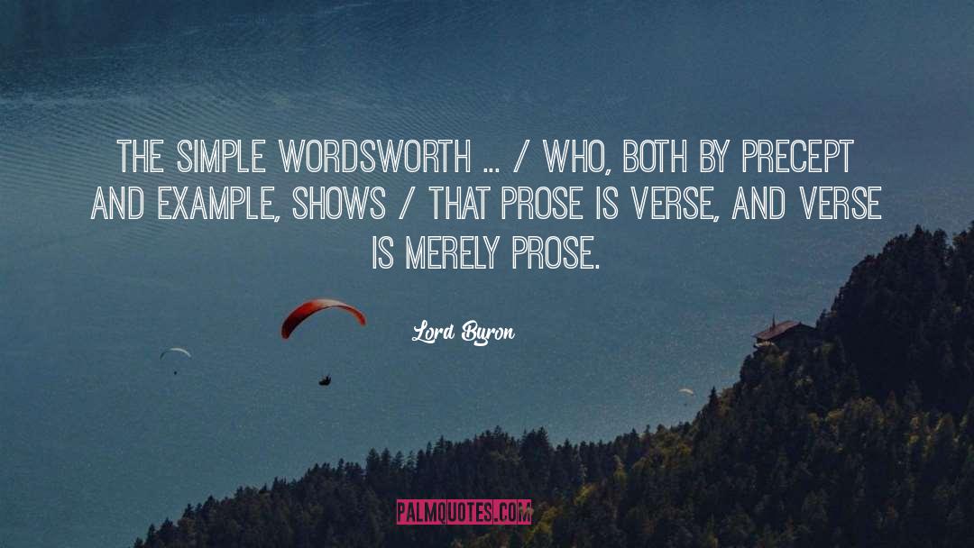 Lyrical Prose quotes by Lord Byron