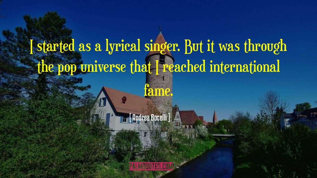 Lyrical quotes by Andrea Bocelli