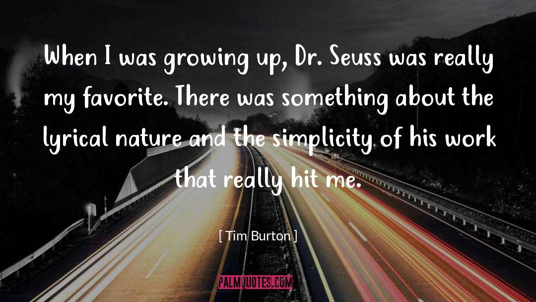 Lyrical quotes by Tim Burton