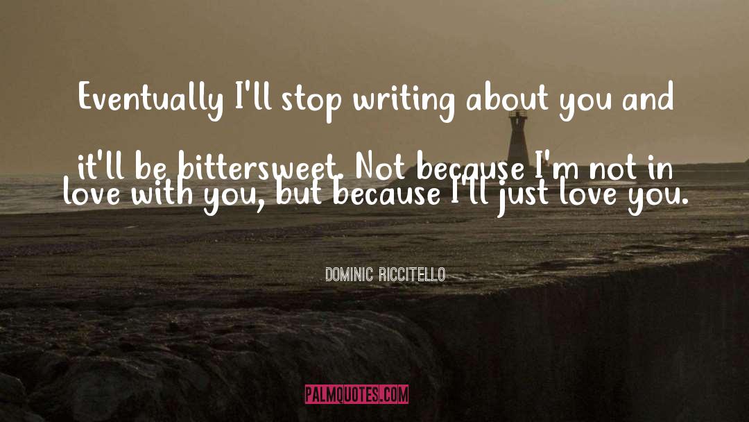 Lyrical Writing quotes by Dominic Riccitello