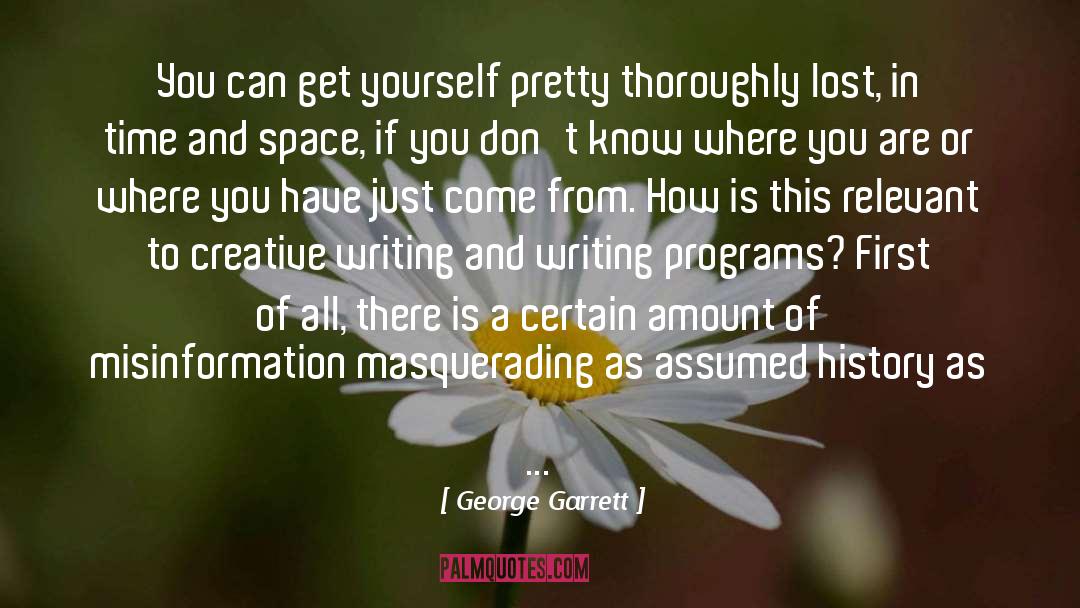 Lyricism In Writing quotes by George Garrett