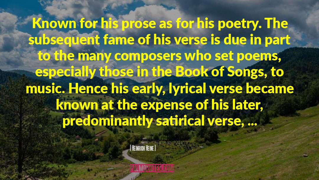 Lyricism quotes by Heinrich Heine