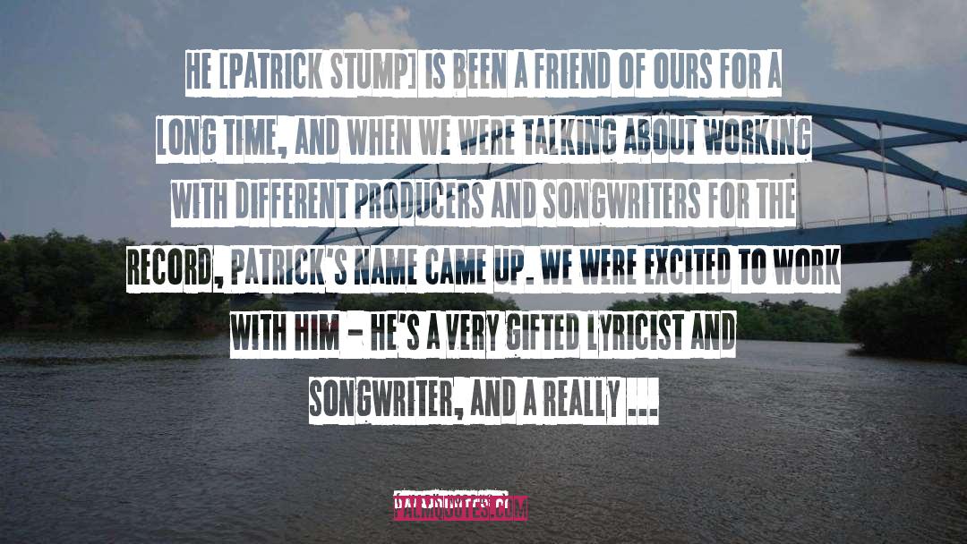 Lyricist quotes by Mark Hoppus