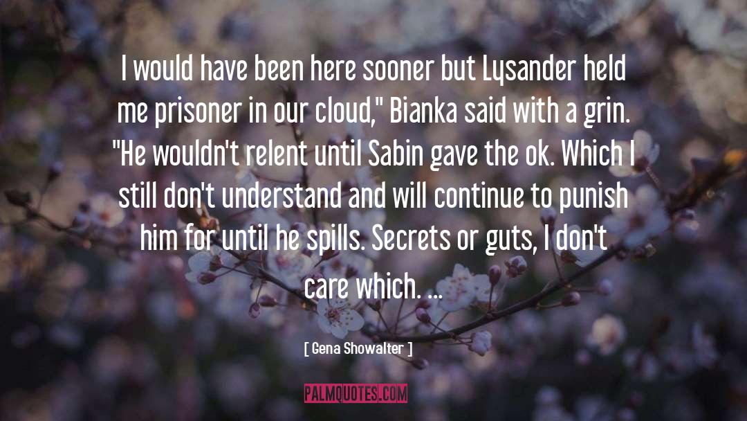 Lysander quotes by Gena Showalter