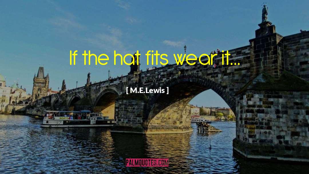 M E quotes by M.E.Lewis