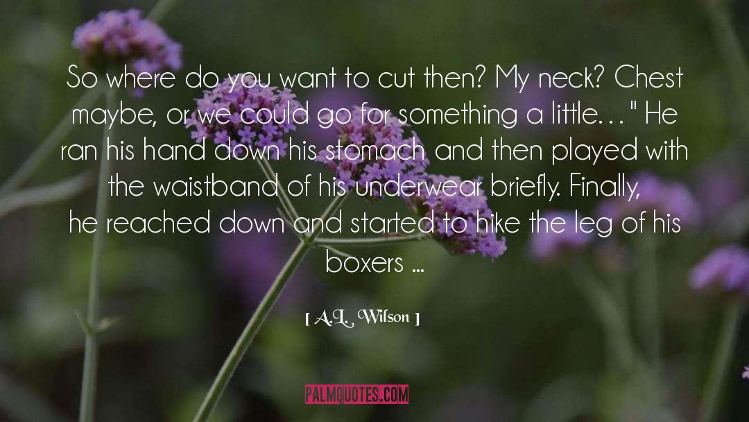 M M Paranormal Romance quotes by A.L.  Wilson