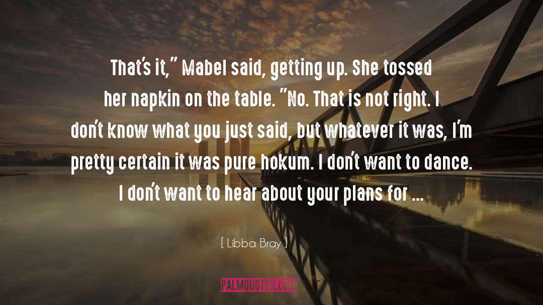 Mabel quotes by Libba Bray