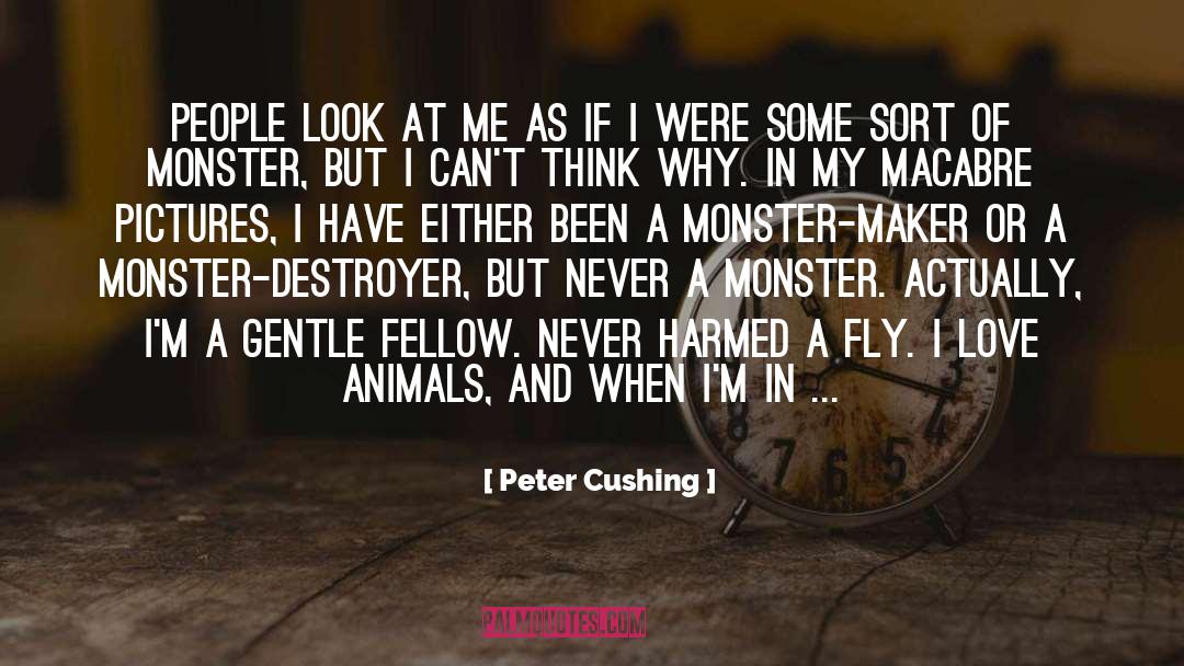 Macabre quotes by Peter Cushing