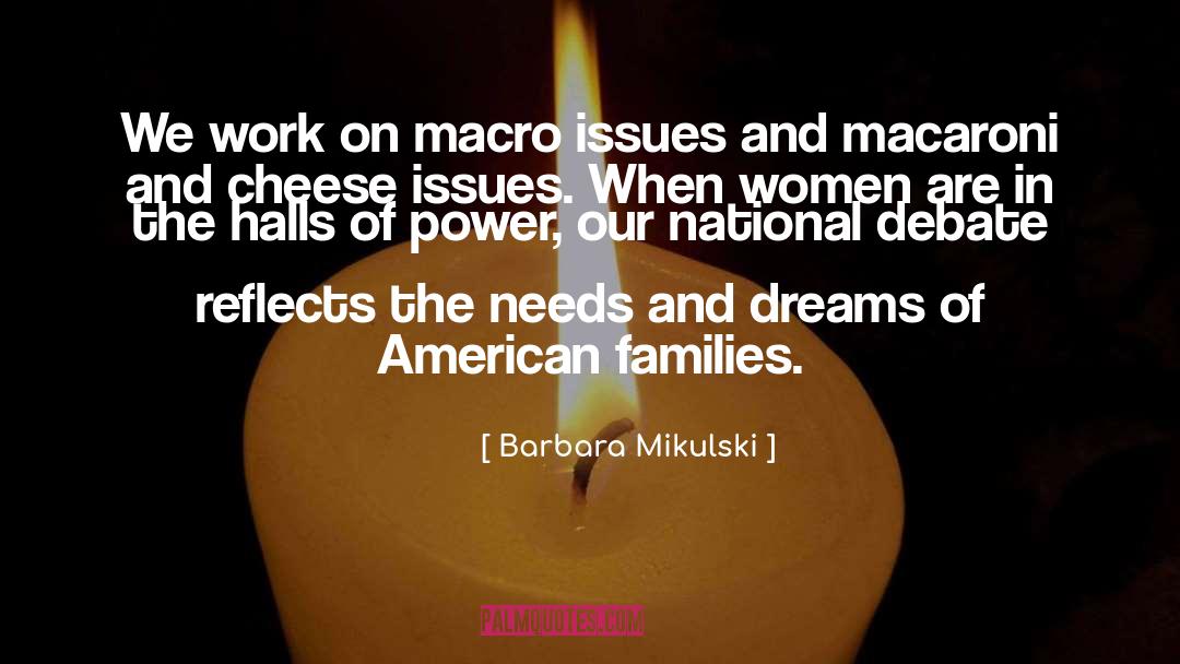 Macaroni quotes by Barbara Mikulski