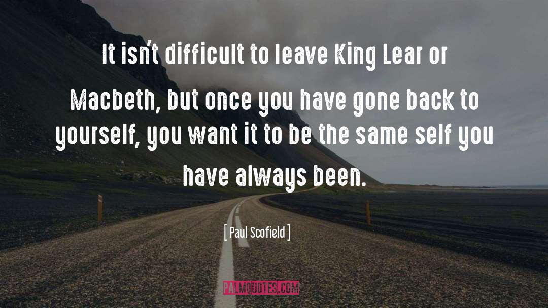Macbeth Essay quotes by Paul Scofield