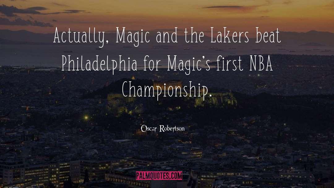 Macchione Philadelphia quotes by Oscar Robertson