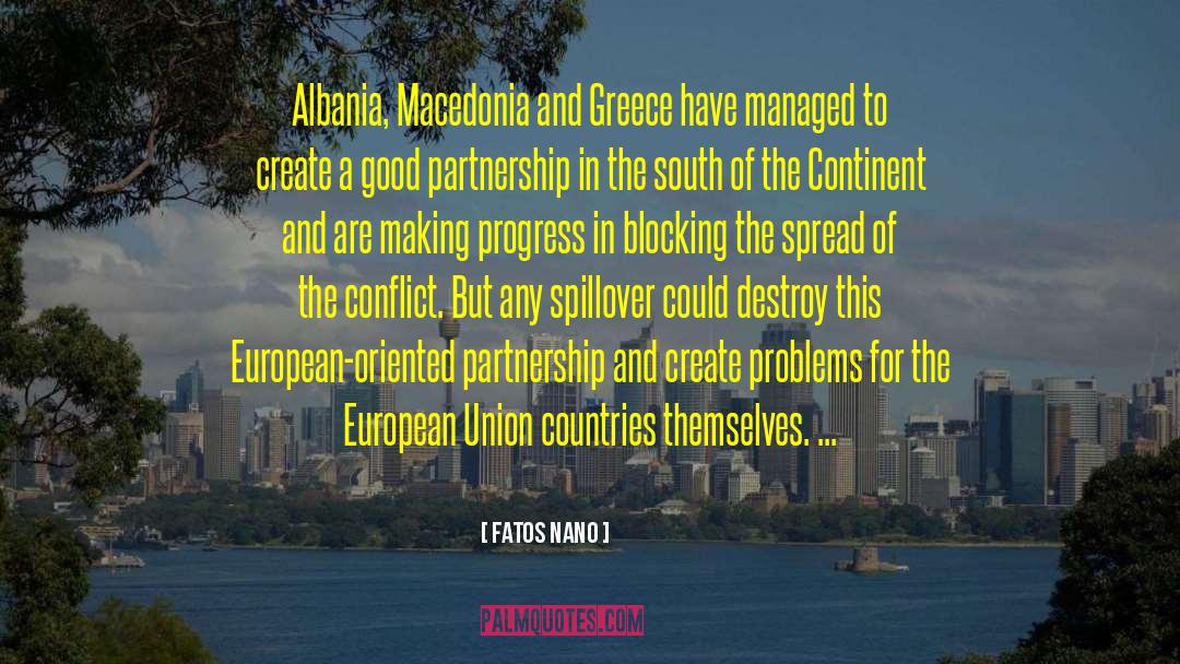 Macedonia quotes by Fatos Nano