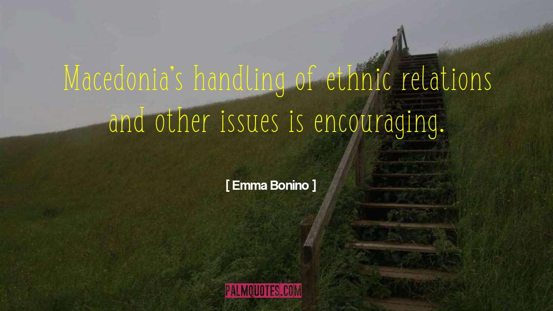 Macedonia quotes by Emma Bonino
