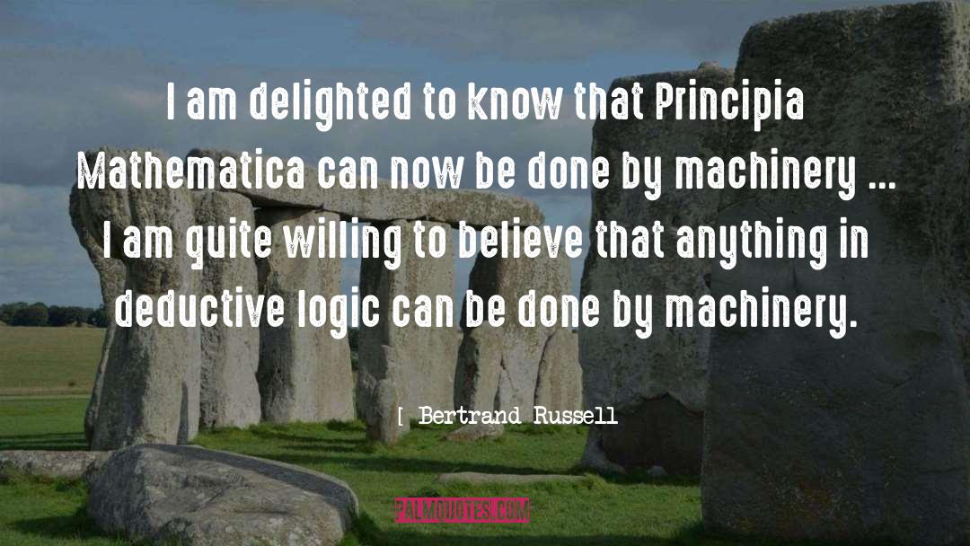 Machinery quotes by Bertrand Russell