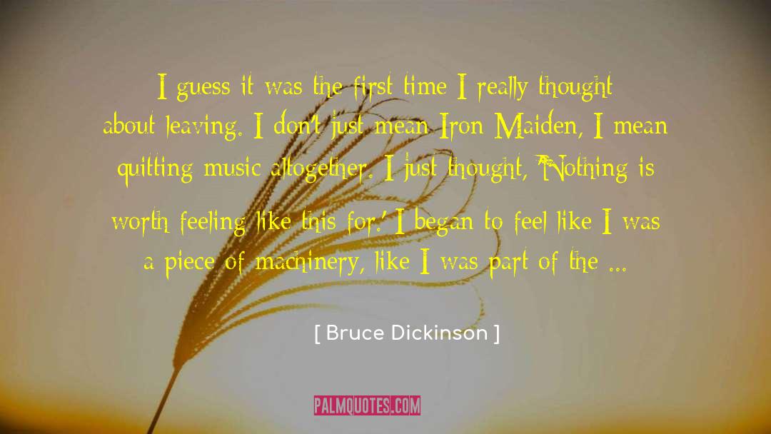 Machinery quotes by Bruce Dickinson