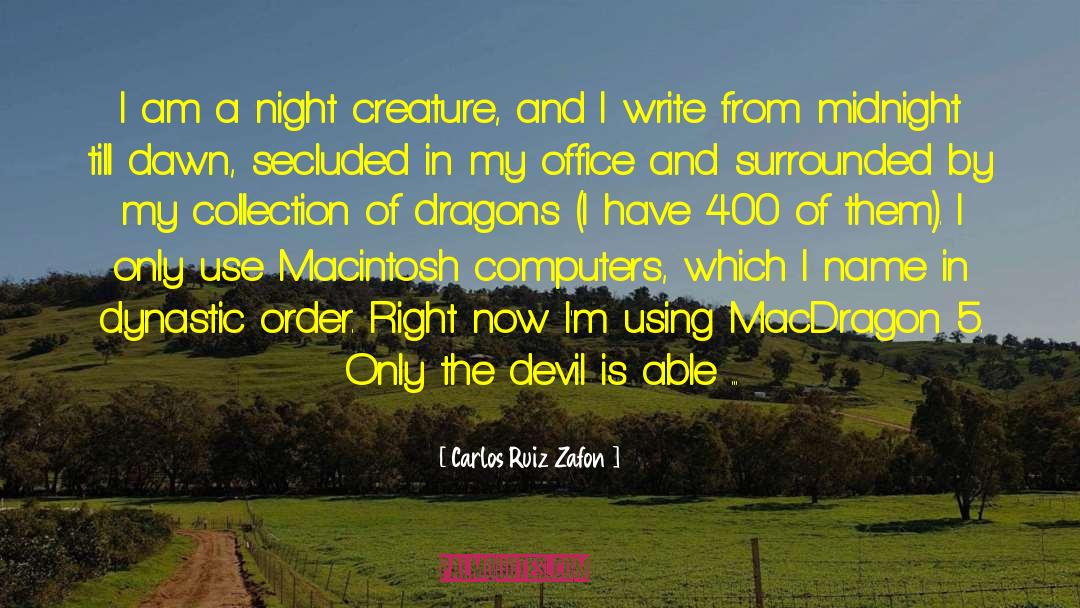 Macintosh quotes by Carlos Ruiz Zafon