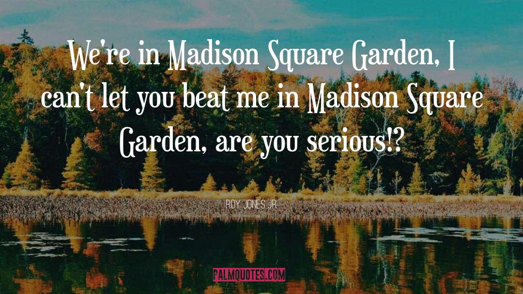 Madison quotes by Roy Jones Jr.