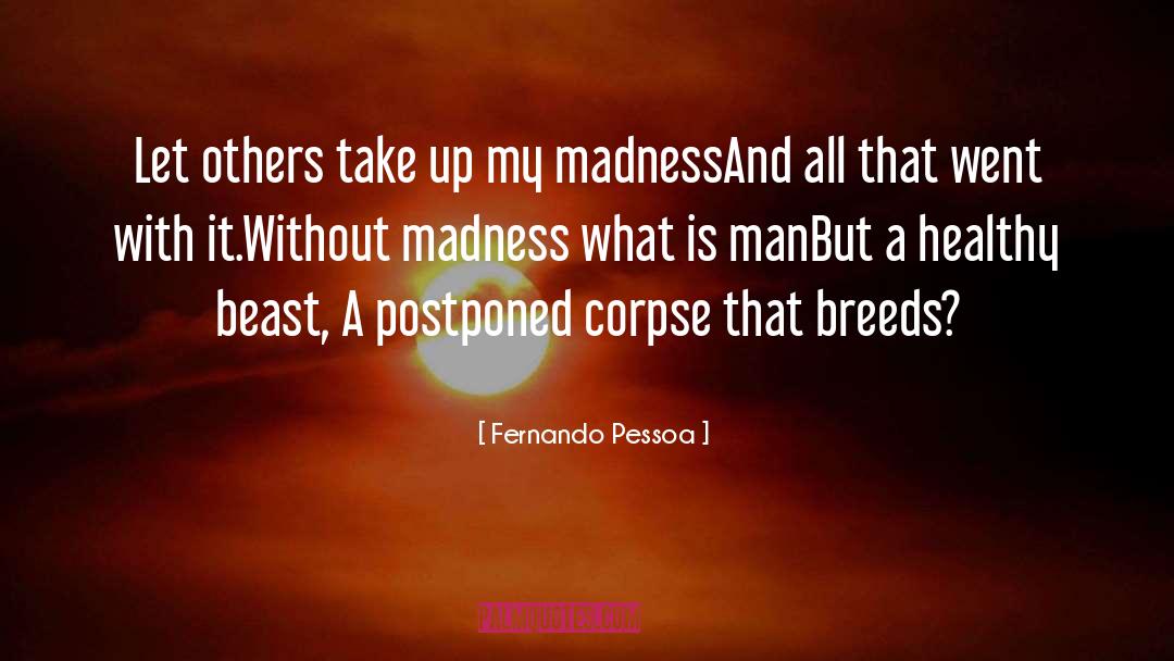 Madness And Mayhem quotes by Fernando Pessoa