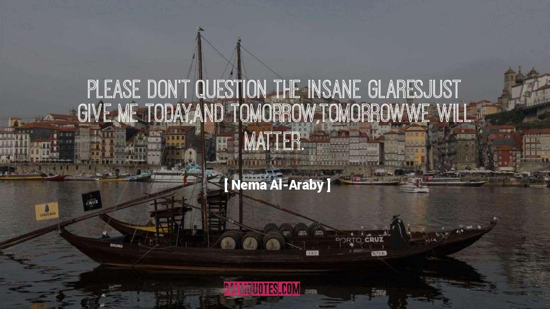 Madness Insanity quotes by Nema Al-Araby