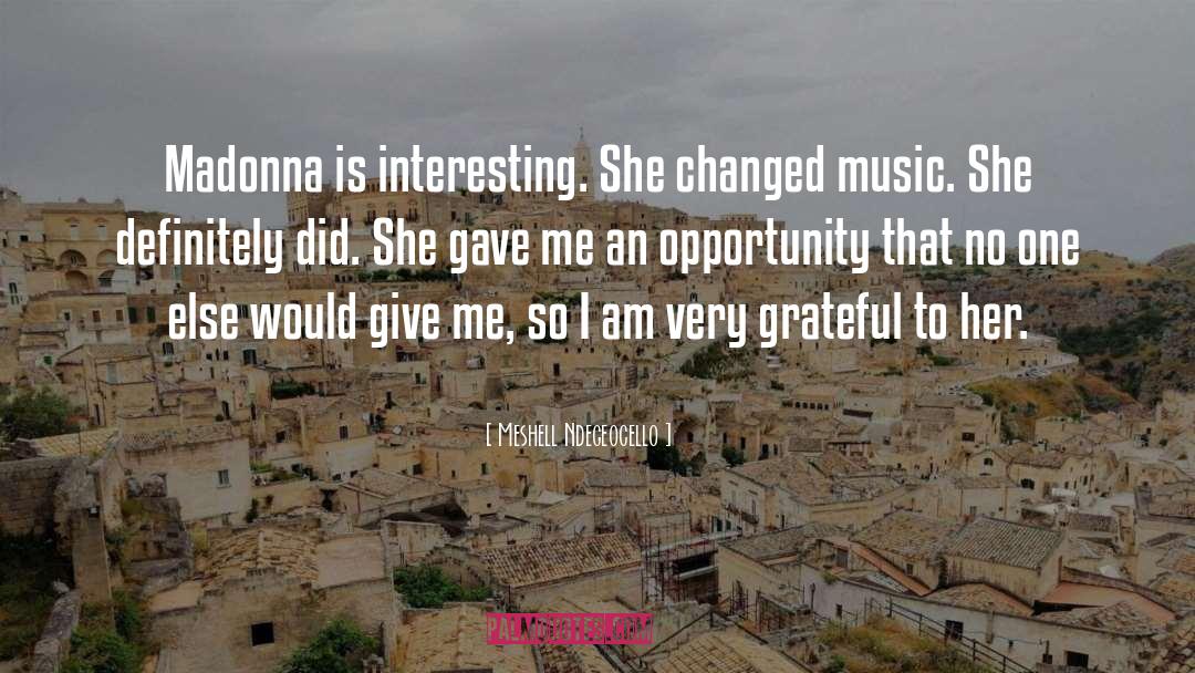 Madonna quotes by Meshell Ndegeocello