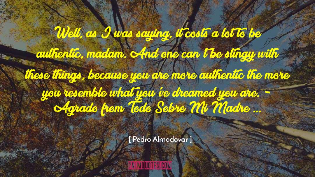 Madre quotes by Pedro Almodovar