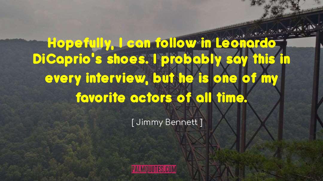 Maggini Shoes quotes by Jimmy Bennett