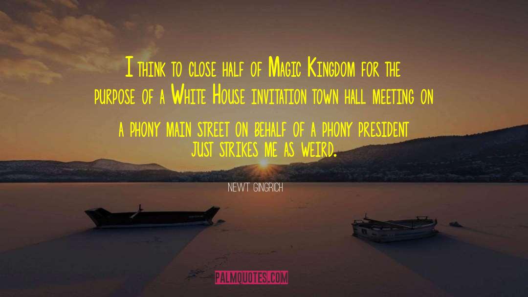 Magic Kingdom quotes by Newt Gingrich