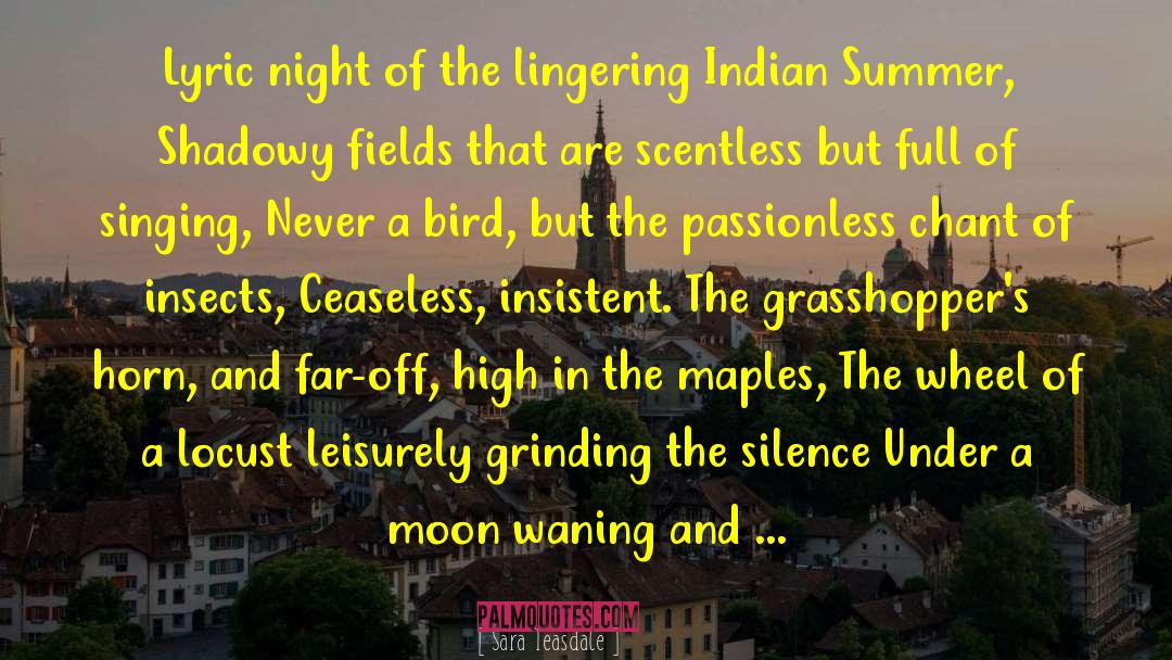 Magic Of Full Moon Night quotes by Sara Teasdale