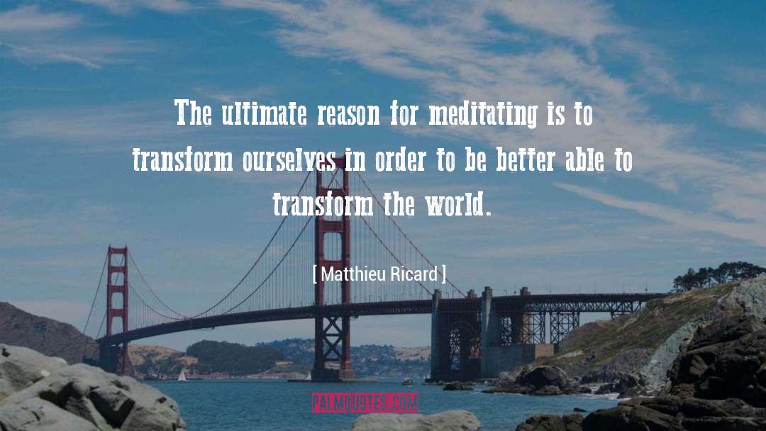 Magic To Transform The World quotes by Matthieu Ricard