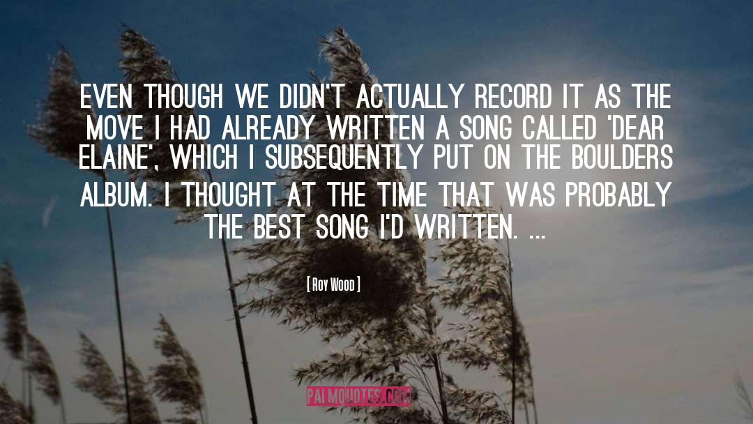 Magical Record quotes by Roy Wood