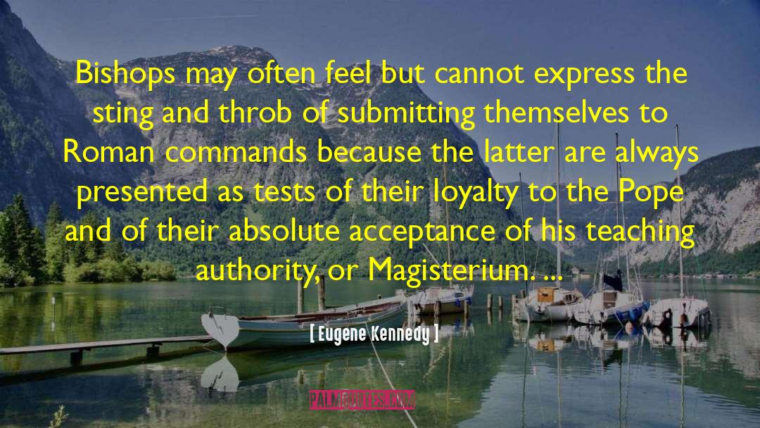 Magisterium quotes by Eugene Kennedy