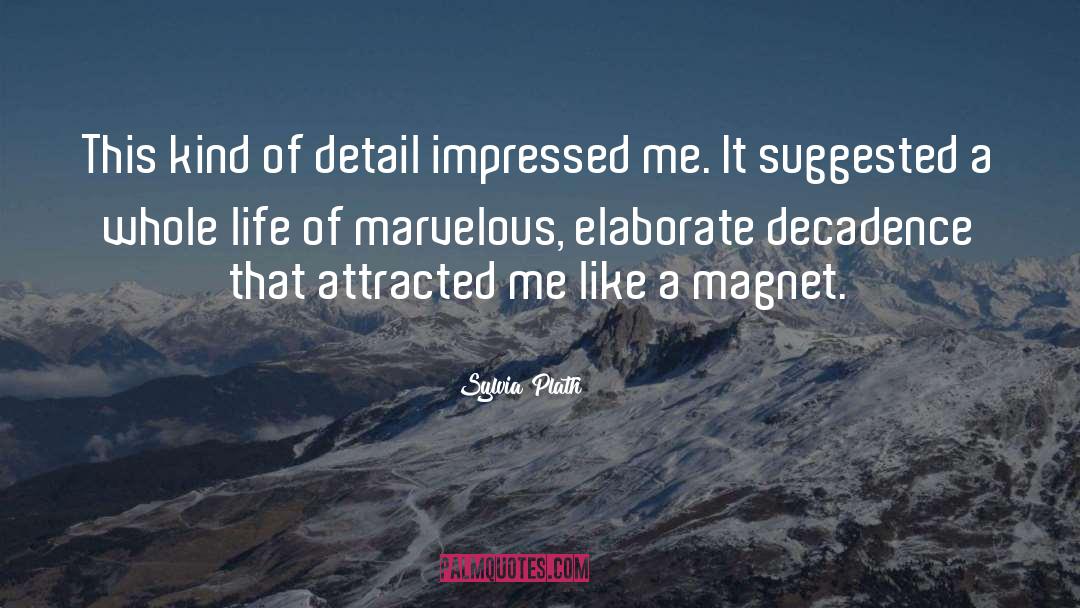 Magnet quotes by Sylvia Plath