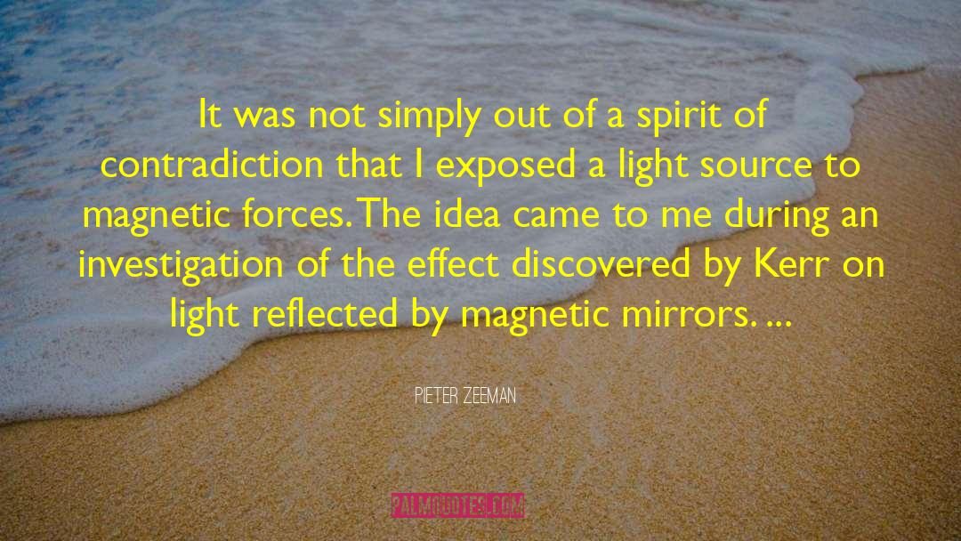 Magnetic Force quotes by Pieter Zeeman