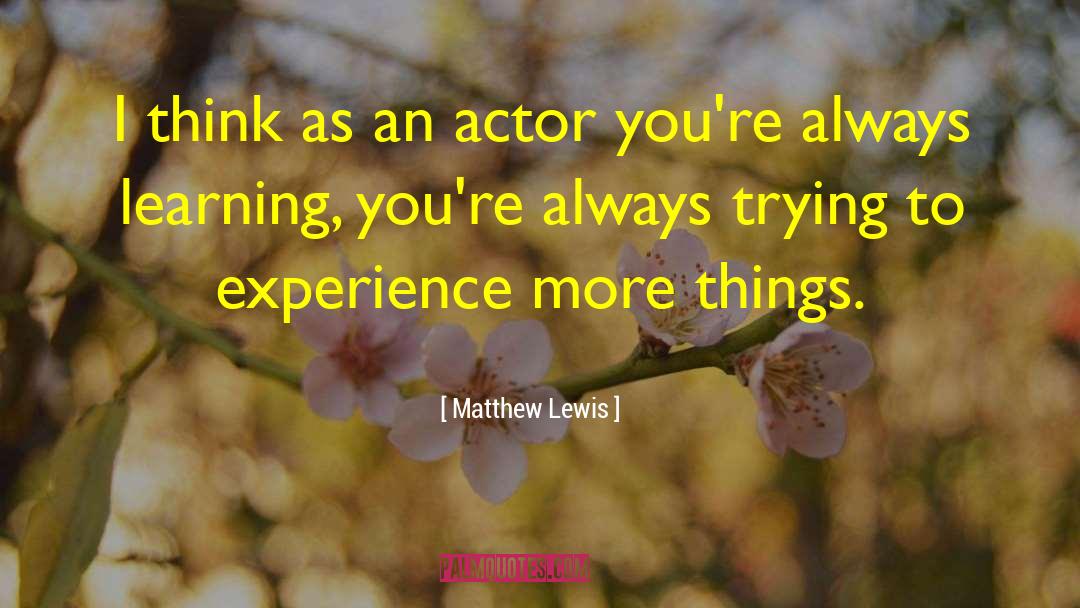 Magneto Actor quotes by Matthew Lewis