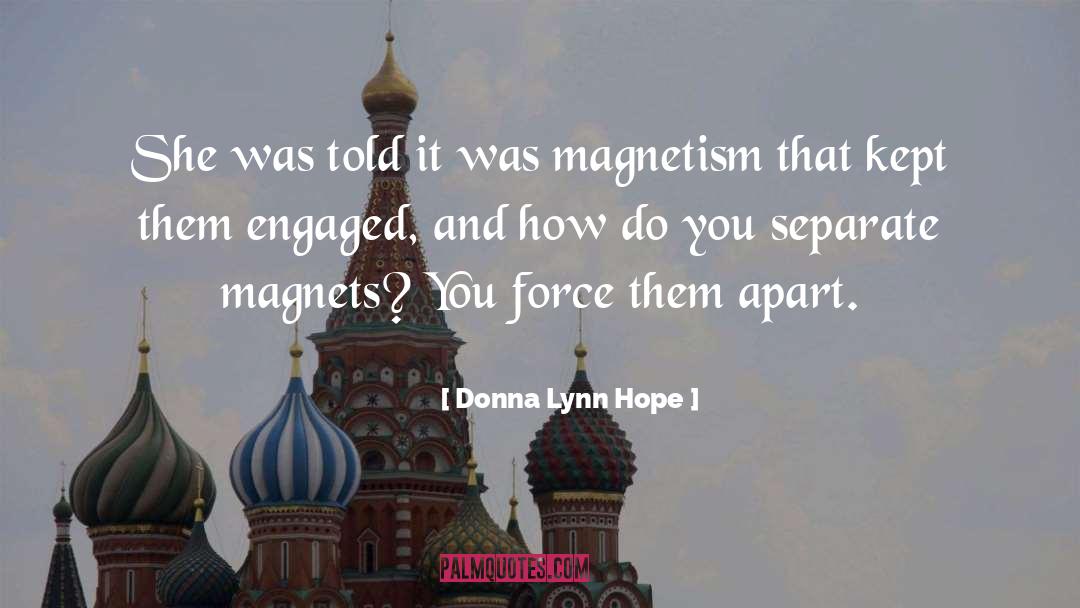 Magnets quotes by Donna Lynn Hope